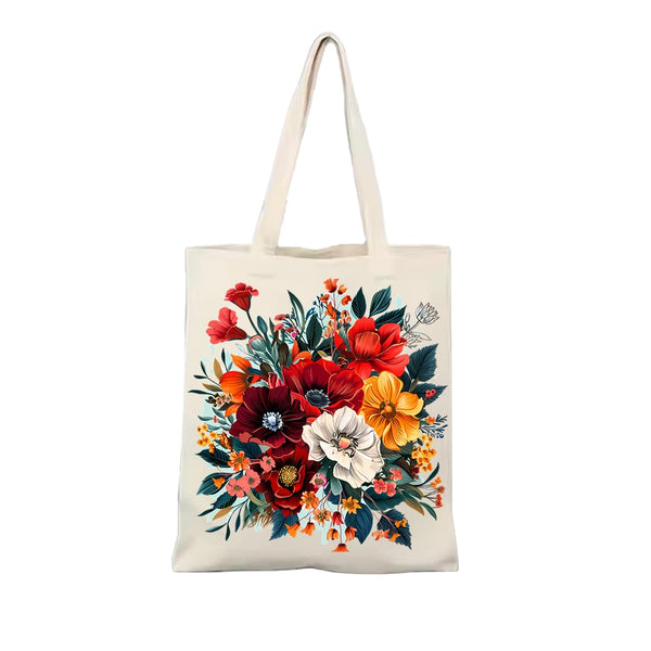 Digital Printed Casual Handbag for Grocery Shopping & Everyday Use