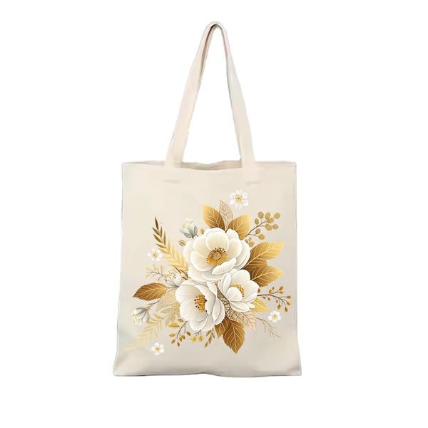 Digital Printed Casual Handbag for Grocery Shopping & Everyday Use