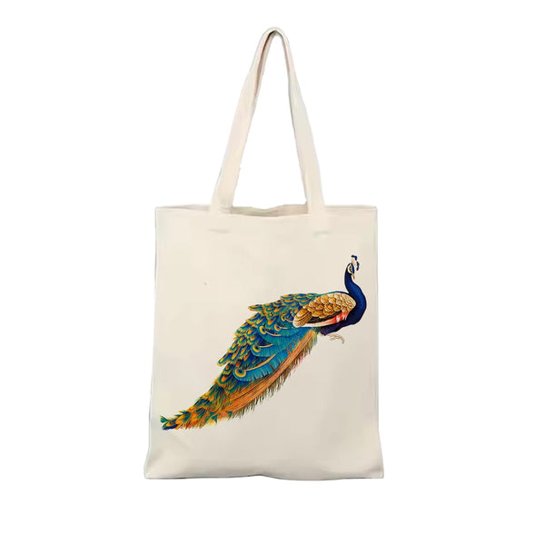 Digital Printed Casual Handbag for Grocery Shopping & Everyday Use