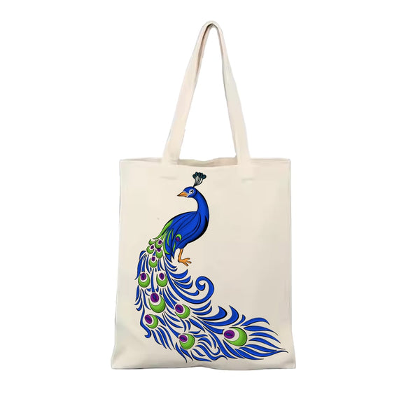 Digital Printed Casual Handbag for Grocery Shopping & Everyday Use