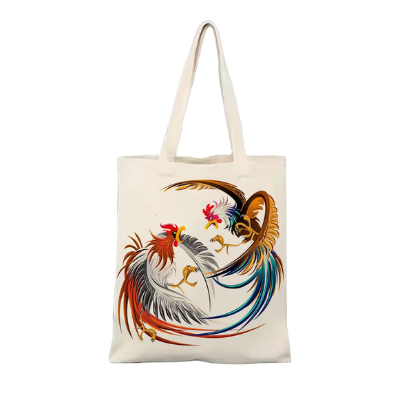 Digital Printed Casual Handbag for Grocery Shopping & Everyday Use