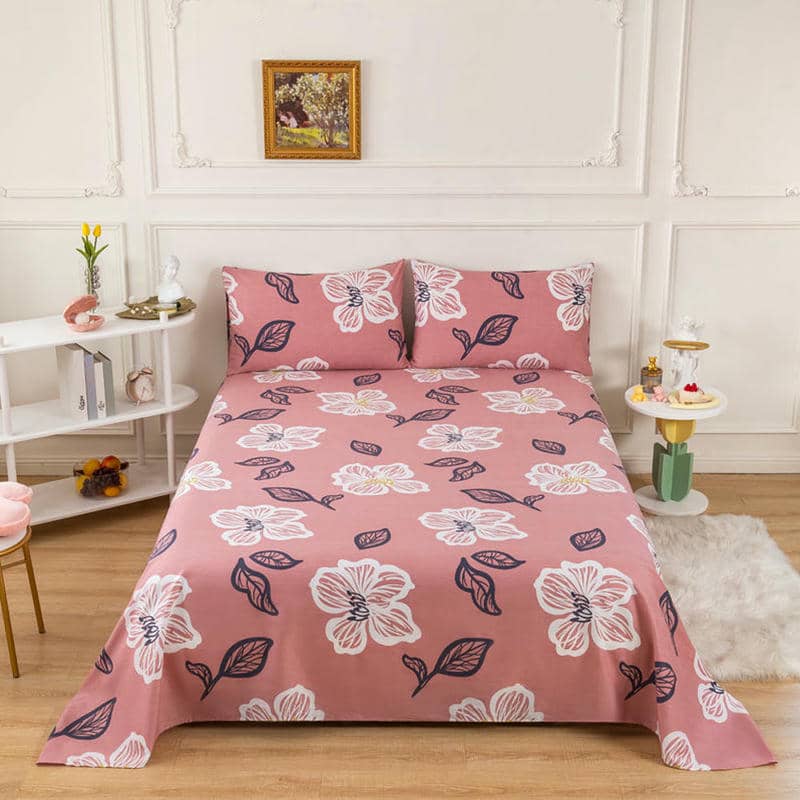 Premium+ 100% Cotton Sateen  Bedsheet Set Digital Printed - PB108