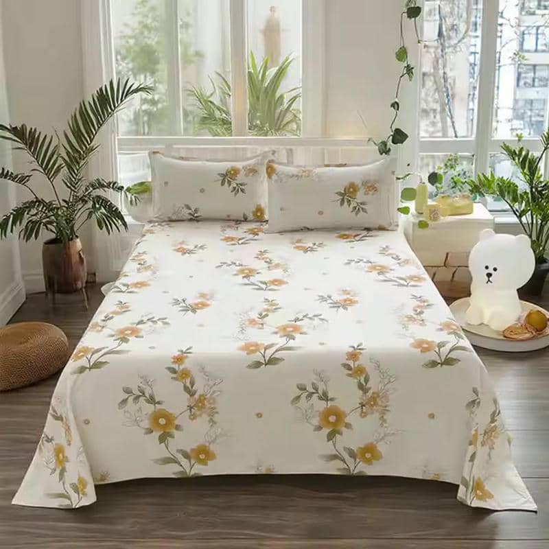 Premium+ 100% Cotton Sateen Bedsheet Set Digital Printed - PB111