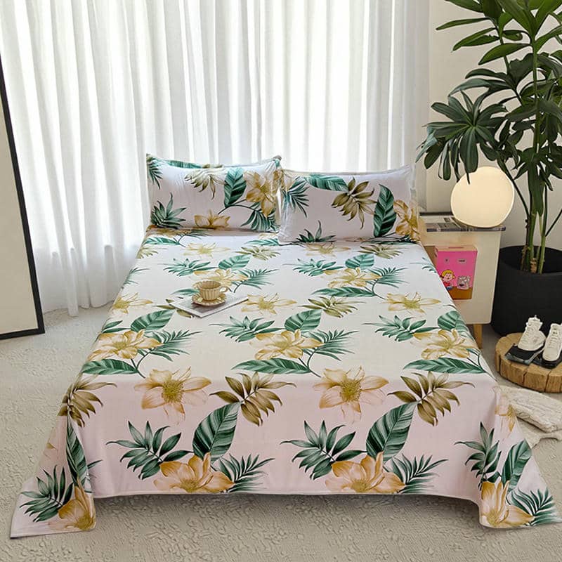 Premium+ 100% Cotton Sateen Bedsheet Set Digital Printed - PB112