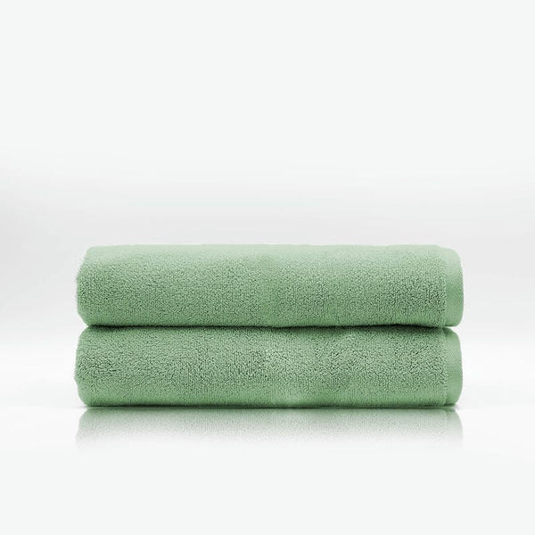 Pack Of 2 Cotton Bath Towel - Green